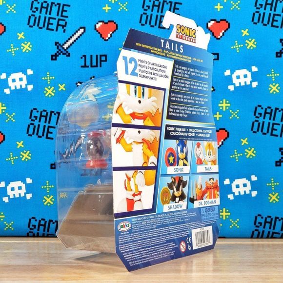 Jakks Pacific Sonic the Hedgehog Tails 4" & Invincible Item Box 2020 Collectible - Picture 5 of 10